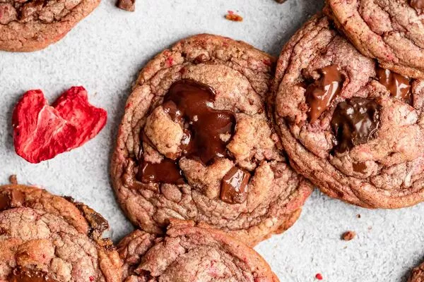 Strawberry Chocolate Chip Cookies