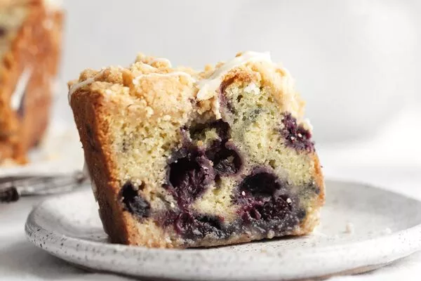 White Chocolate Blueberry Bundt Cake