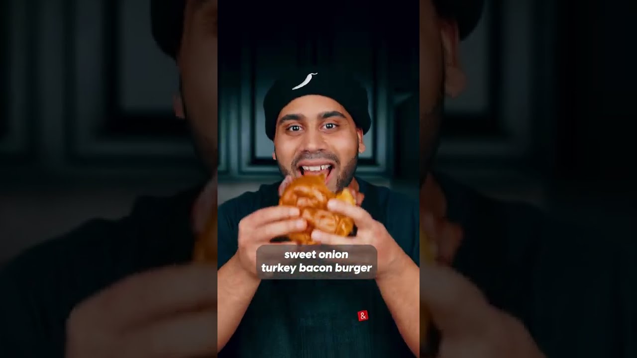 Sweet Onion Turkey Bacon Burger