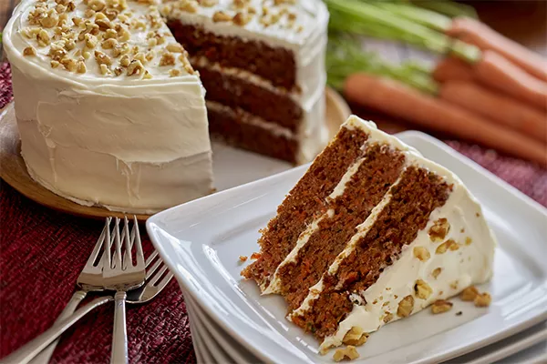 domino golden sugar carrot cake with cream cheese frosting