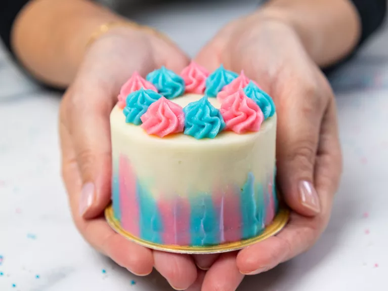 Mini Gender Reveal Cakes