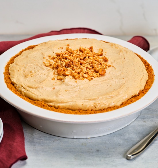 peanut butter pie baked with domino light brown sugar