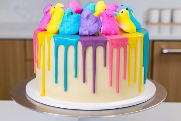 Peeps Drip Cake