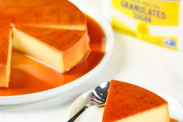 flan recipe with domino granulated sugar easy baking tub