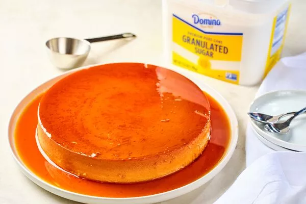 flan recipe with domino granulated sugar easy baking tub
