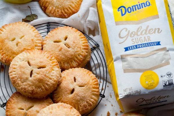 gluten free apple handpies and domino golden sugar 3.5lb package