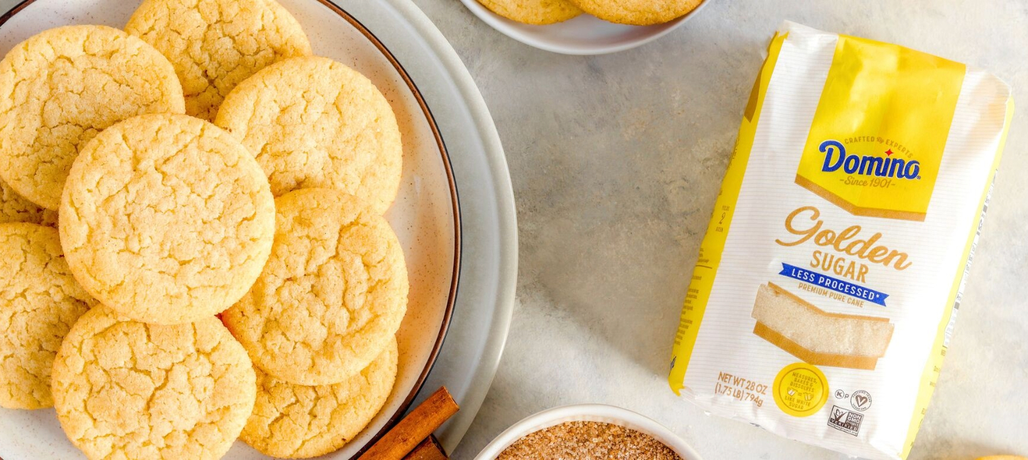 snickerdoodle cookies with Domino® Golden Sugar