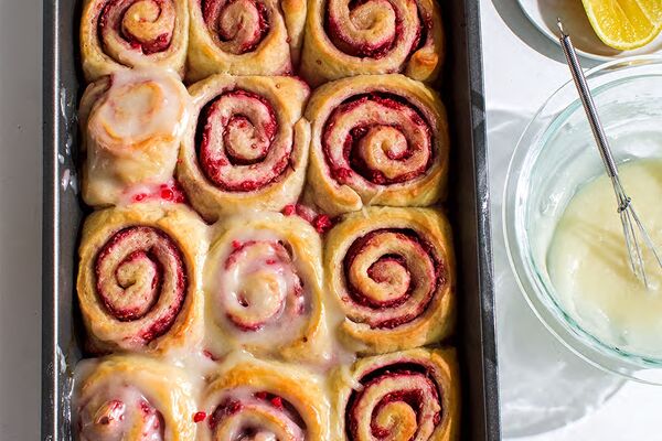 Raspberry Lemon Sweet Rolls