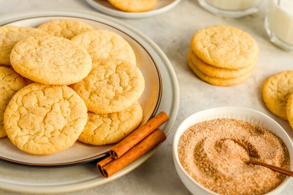 snickerdoodle cookies baked with domino golden sugar