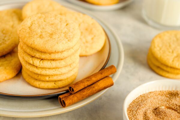 snickerdoodle cookies baked with domino golden sugar
