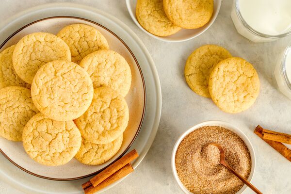 snickerdoodle cookies baked with domino golden sugar