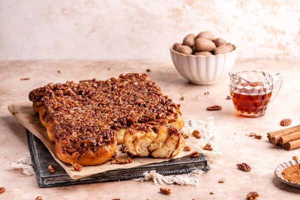 Maple Pecan Sticky Cinnamon Rolls