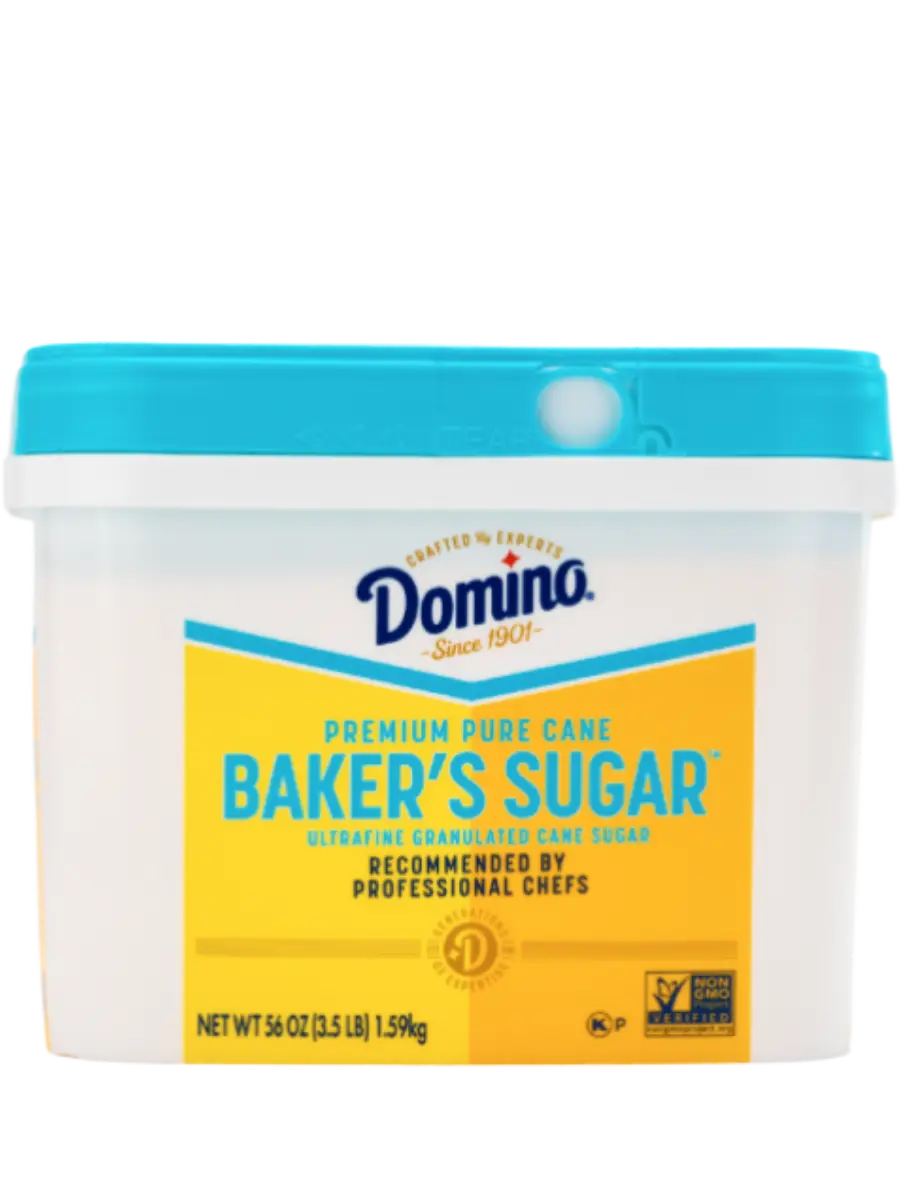 A tub of Domino® Baker’s Sugar