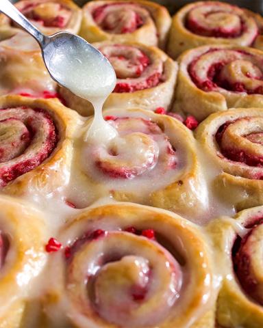 Raspberry Lemon Sweet Rolls